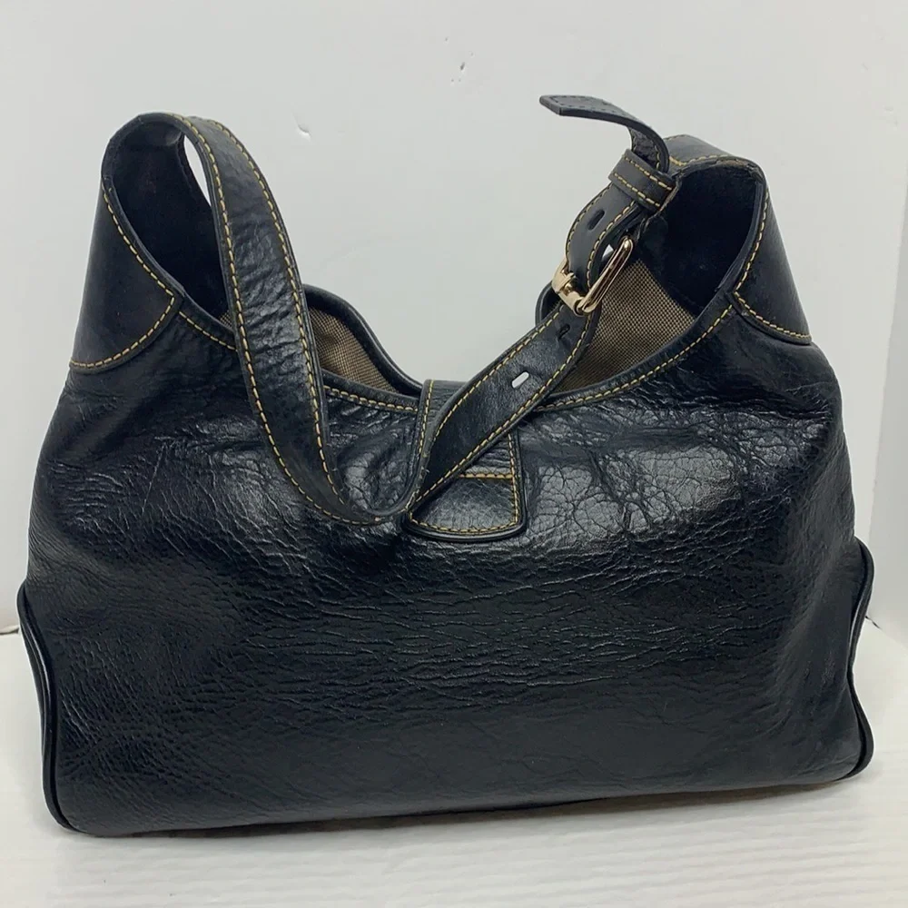 Dooney and Bourke PEBBLE GRAIN LOGO LOCK  BAG